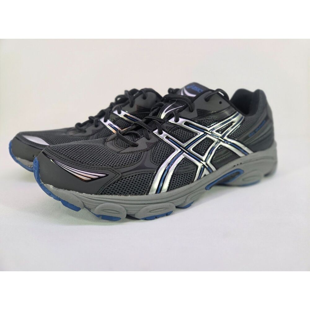 ASICS GEL-Vanisher Running Shoes Black Silver Blue Men’s 14 T70BQ Like New